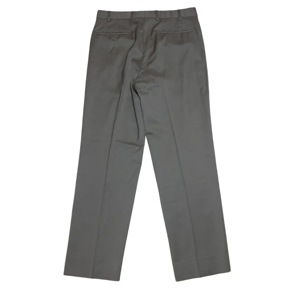 Zanella‎ $350 Wool Dress Pants Men's W33x31 Todd Trousers Khaki Italy MINT